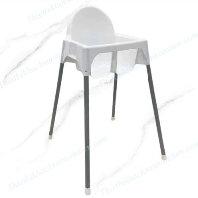 Ghế Trẻ Em Ngồi Nhà Hàng Nhựa Màu Trắng