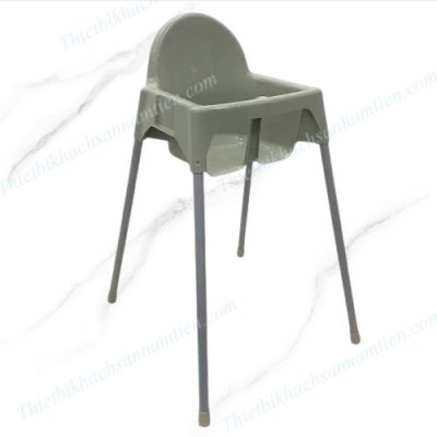 Ghế Trẻ Em Bằng Nhựa Màu Xám