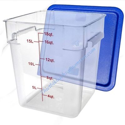 Hộp Nhựa PC Lưu Trữ Thực Phẩm Cao Cấp 18L