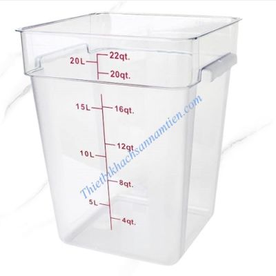 Hộp Nhựa PC Lưu Trữ Thực Phẩm Cao Cấp 22L