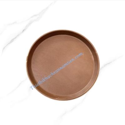 Khay Chống Trượt Sợi Thủy Tinh Tròn Size 41cm NT0603017