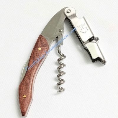 Khui Rượu Vang Đa Năng Cán Gỗ