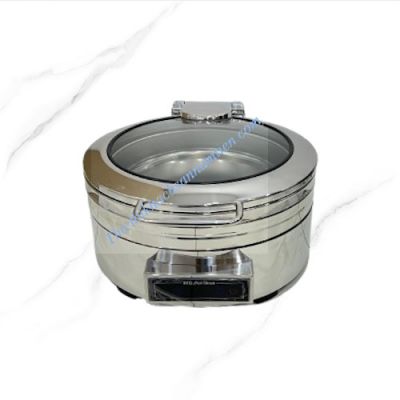 Nồi Hâm Buffet Điện Tròn Inox 304 Điều Khiển Cảm Ứng Chân Thẳng