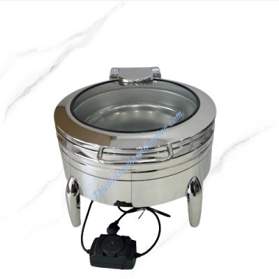 Nồi Hâm Buffet Điện Tròn Inox 304 Chân Bầu Kỳ Lân