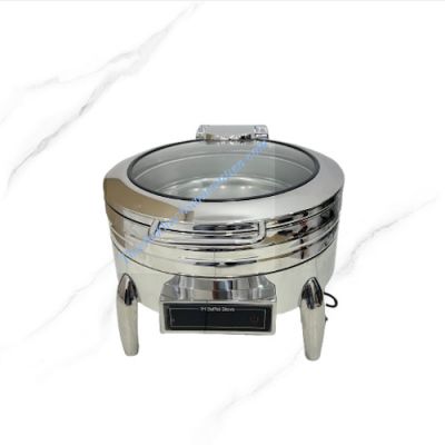 Nồi Hâm Buffet Điện Tròn Inox 304 Điều Khiển Cảm Ứng Chân Cong