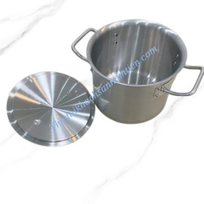 Nồi Inox 3 Đáy 2 Quai Thân Cao 25 Lít (Ø320x320mm)