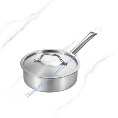 Nồi Nấu Sốt Inox 3 Đáy Thân Thấp Size 180 x H70mm NT0702053