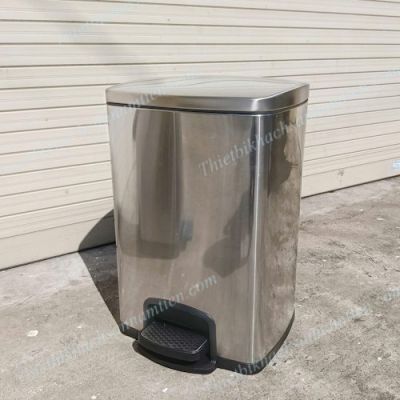 Thùng Rác Inox Đạp Chân Phủ Nano 20L