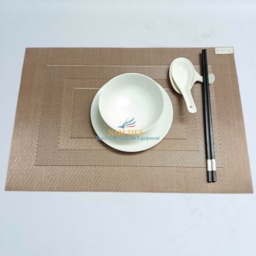 Tấm Lót Bàn Ăn Chống Thấm Sợi Nhựa Cao Cấp NT010532