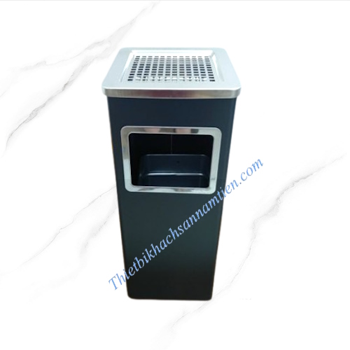 thùng rác gạt tàn sắt sơn