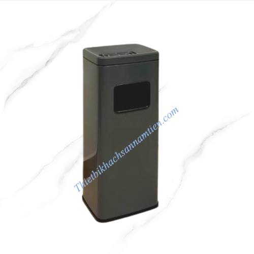 Thùng Rác Gạt Tàn Màu Đen Chữ Nhật NT0103074