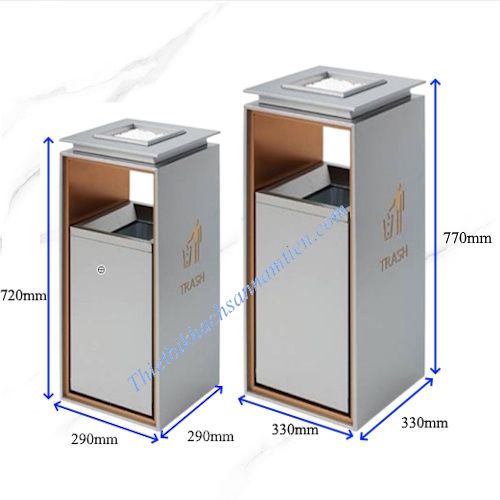 Thùng Rác Gạt Tàn Sảnh Khách Sạn Cao Cấp