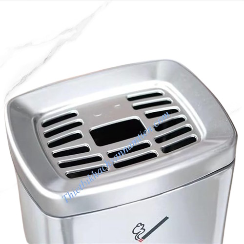 Thùng Rác Inox Gạt Tàn Chữ Nhật Cao Cấp NT0103073