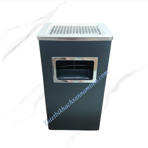 thùng rác gạt tàn sắt sơn