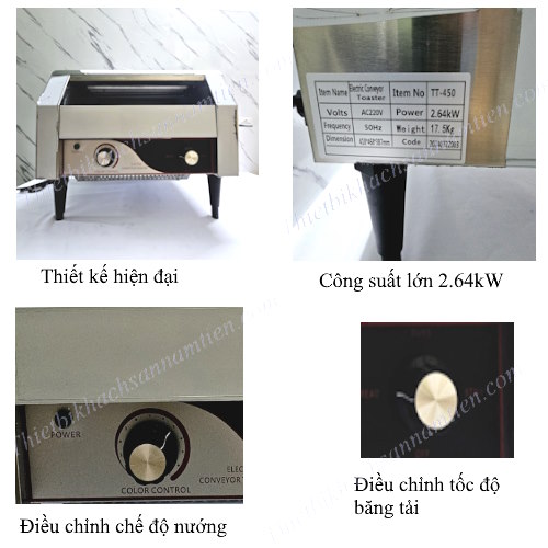 Máy Nướng Bánh Mì Băng Chuyền TT-450 NT0304005