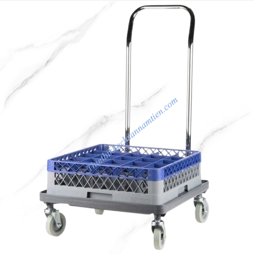 Xe Đẩy Rack Có Tay Cầm (Ly, Chén Dĩa, Muỗng Nĩa) NT0411023