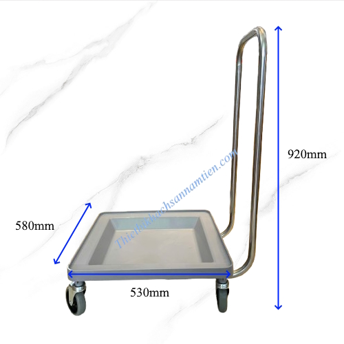 Xe Đẩy Rack Có Tay Cầm (Ly, Chén Dĩa, Muỗng Nĩa) NT0411023
