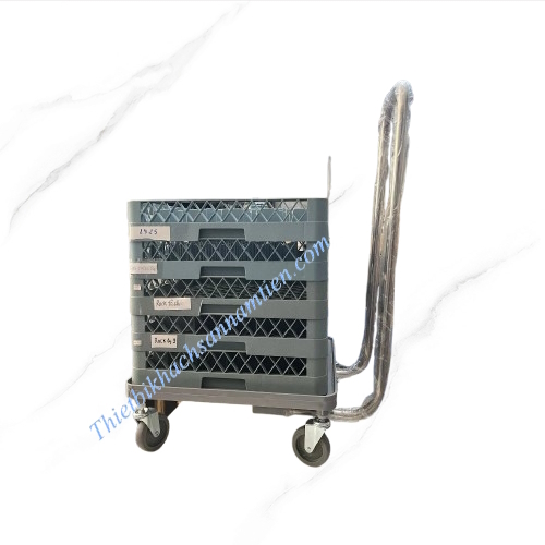 Xe Đẩy Rack Có Tay Cầm (Ly, Chén Dĩa, Muỗng Nĩa) NT0411023