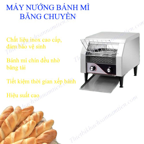 Lợi ích máy nướng bánh mì băng chuyền mang lại