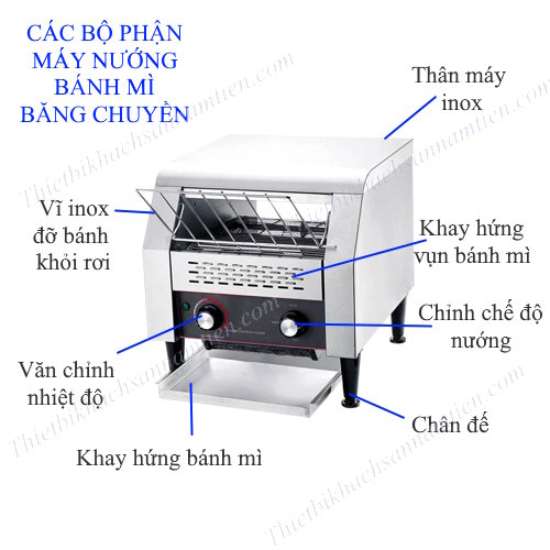 Các bộ phận máy nướng bánh mì băng chuyền