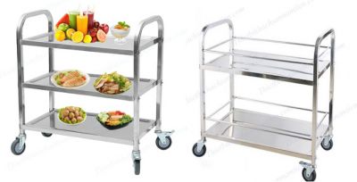 Đặc Điểm Nổi Trội của Xe Đẩy Thức Ăn Inox Cho Nhà Hàng