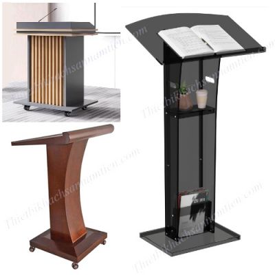 Tìm Hiểu Bục Phát Biểu Di Động, Hiện Đại, Giá Rẻ Inox, Gỗ, Sắt